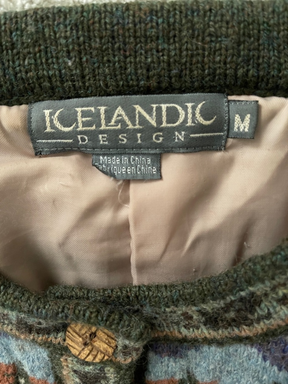 Icelandic design Wool Jacket Women’s M multi colored - Picture 2 of 6
